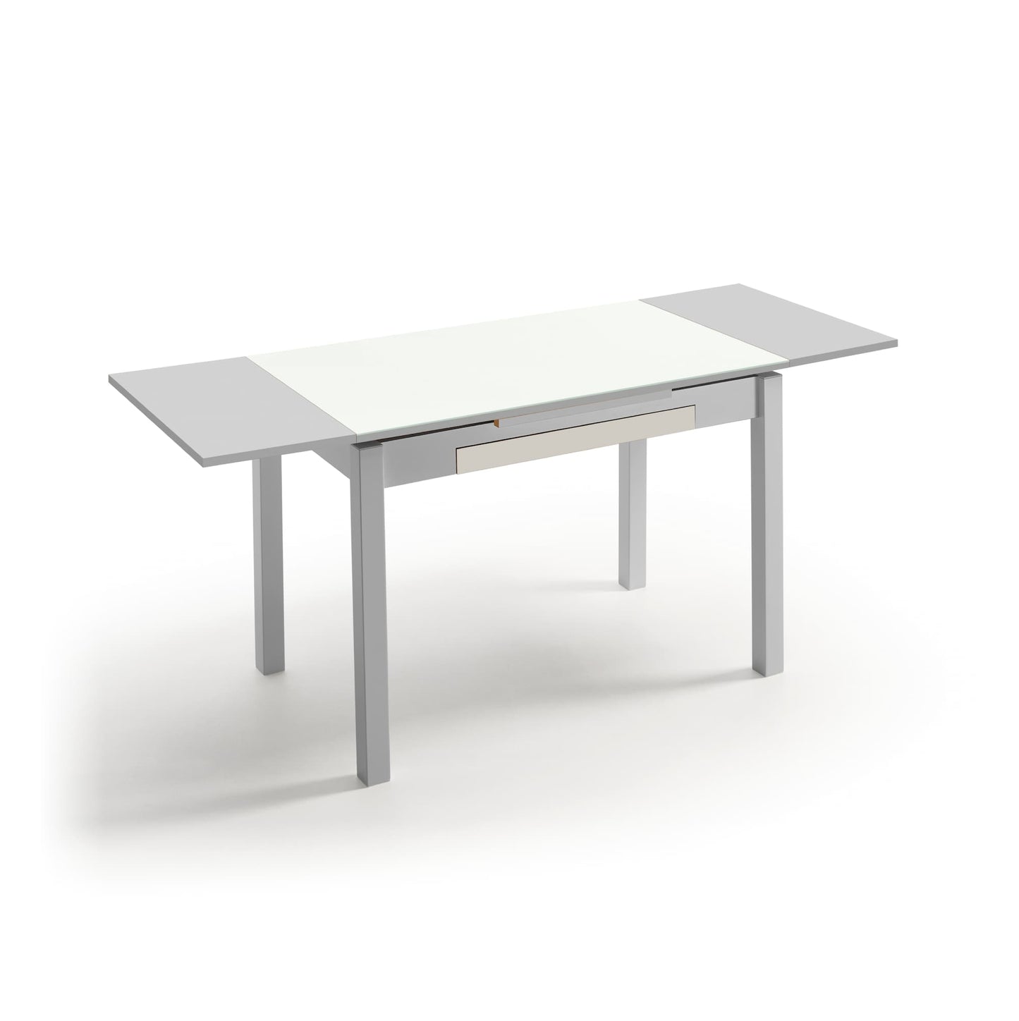 Mesa Cristal extensible con cajón Berlín