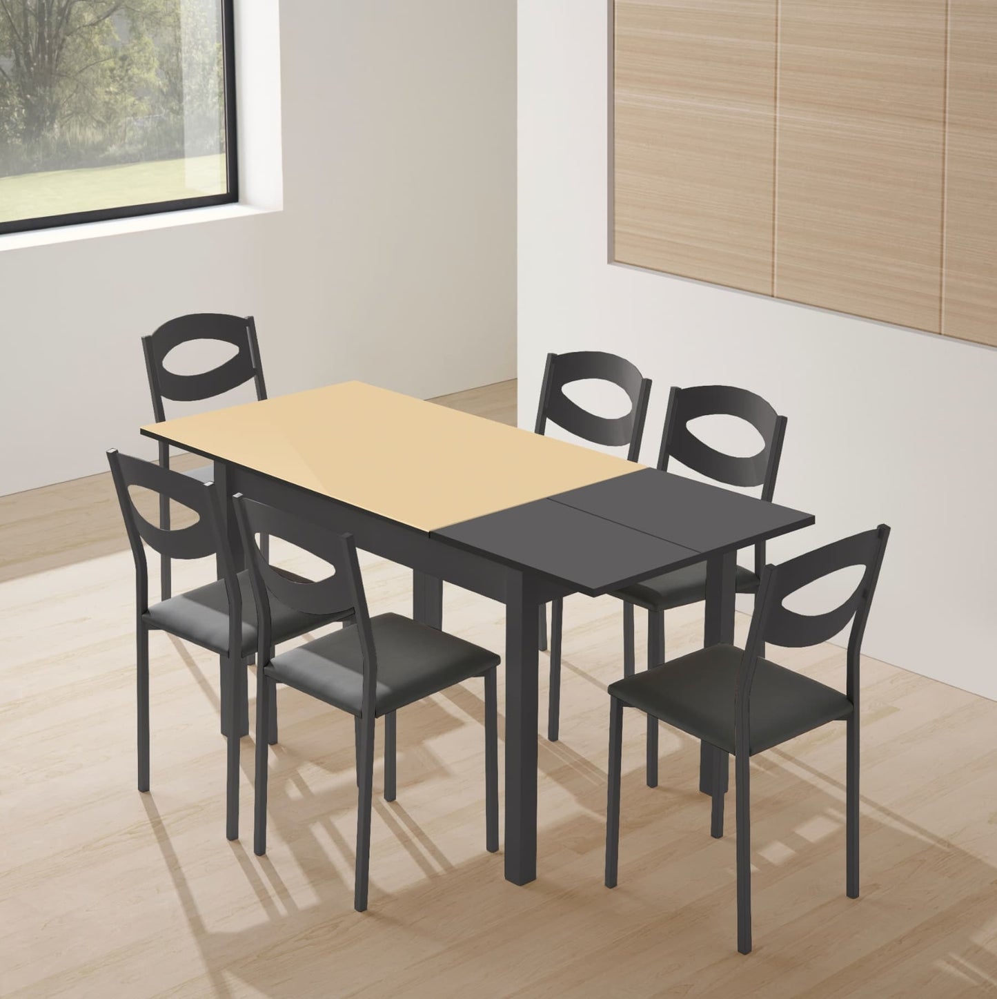 Mesa de cristal extensible Altea