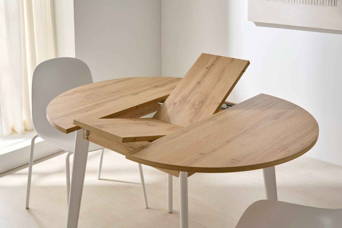 Mesa 90cm Redonda Extensible Praga