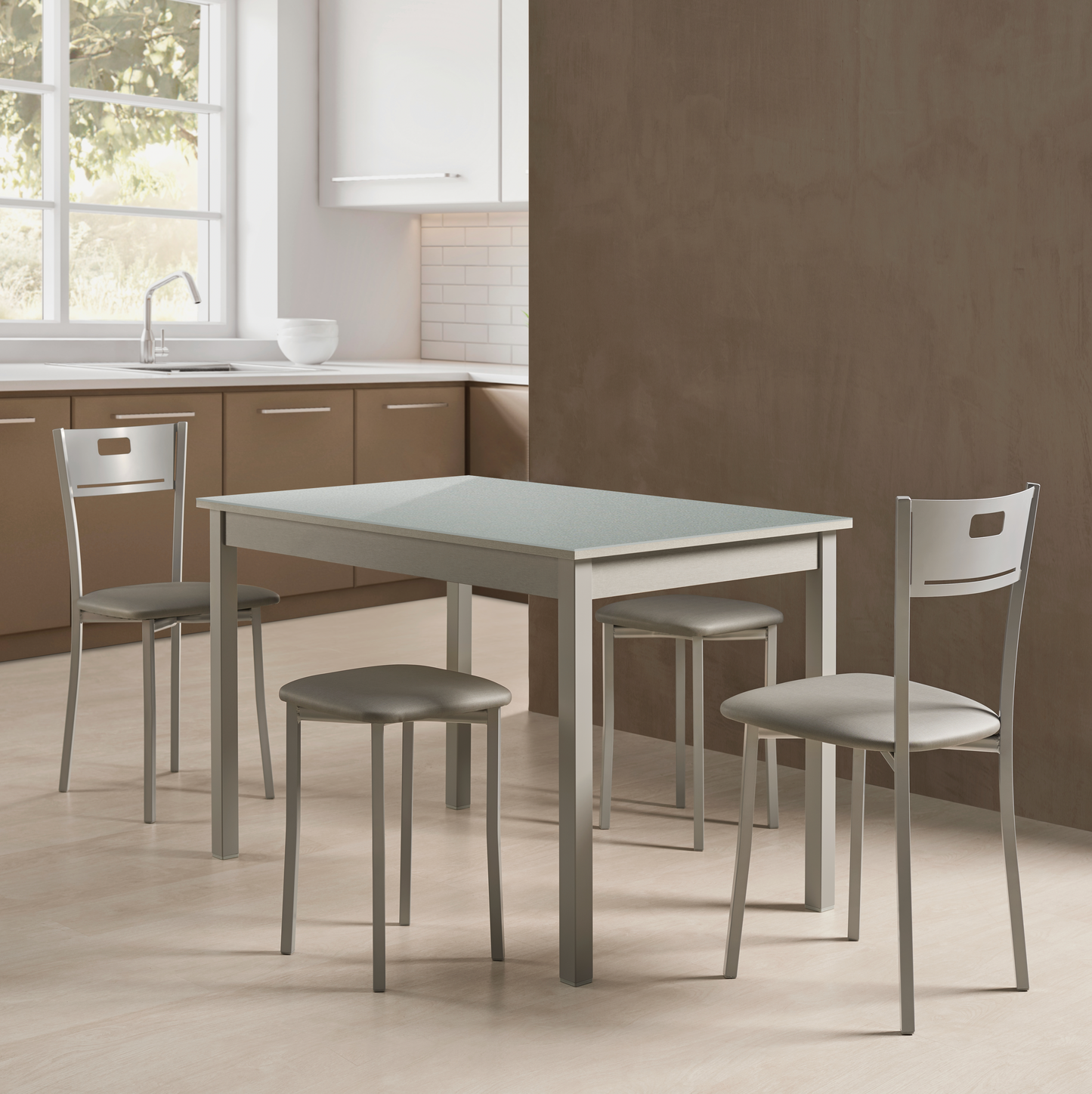Mesa de cristal fija Altea