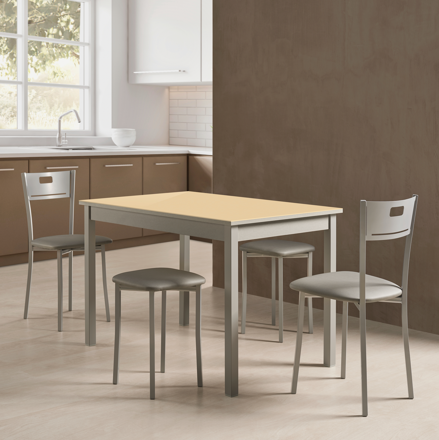 Mesa de cristal fija Altea