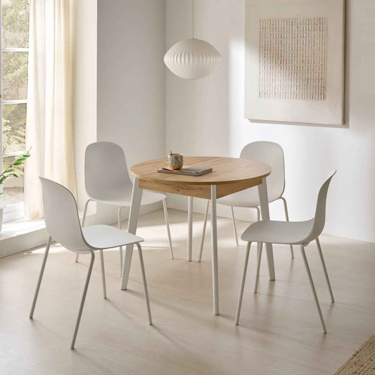 Mesa 90cm Redonda Extensible Praga