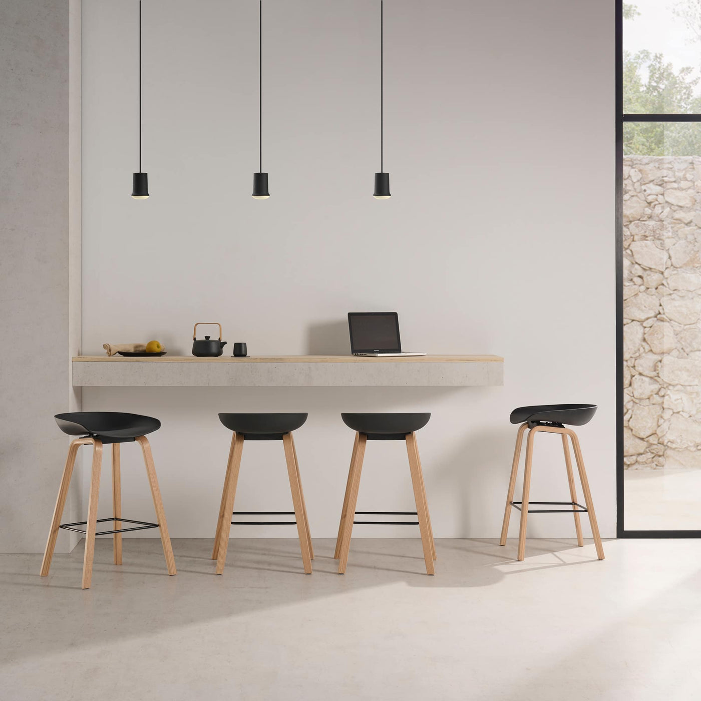 Taburete Alto Nórdico Malta - Vaulán