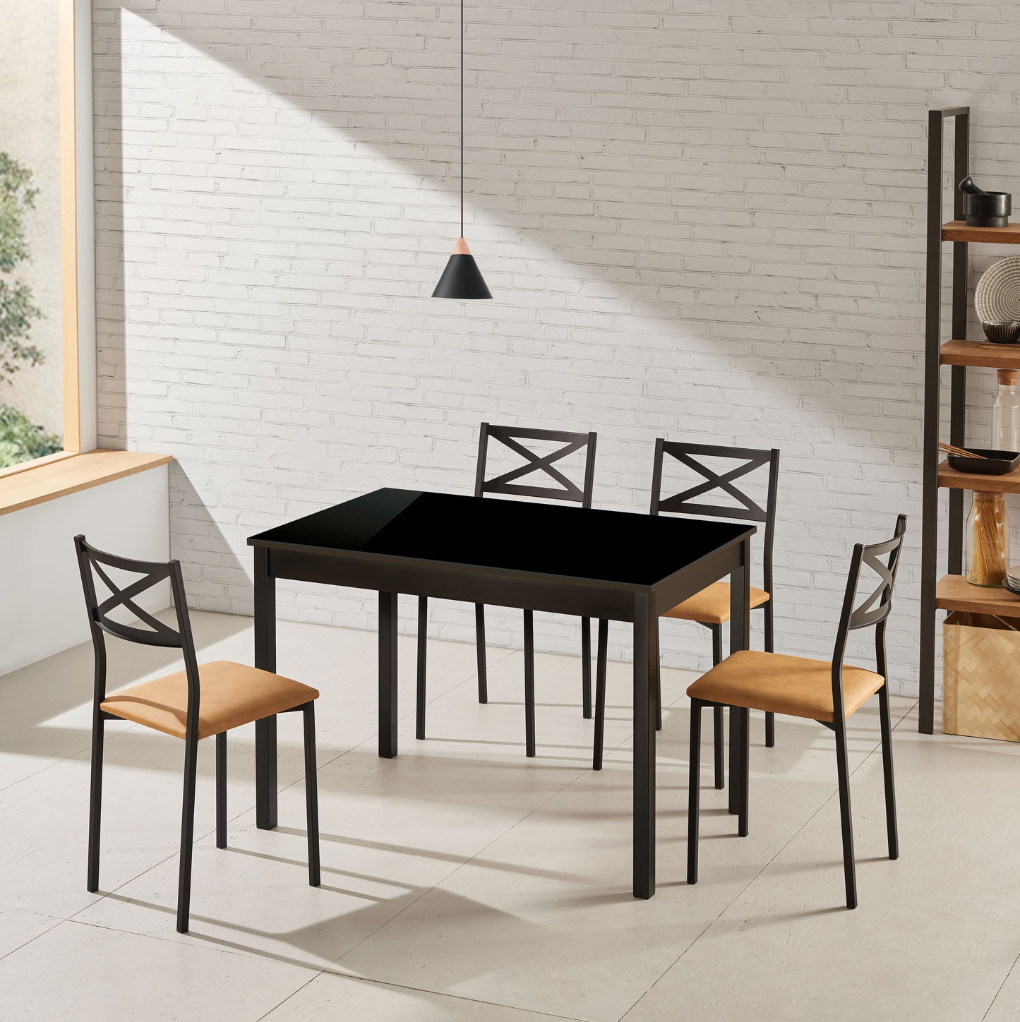 Mesa de cristal fija Altea