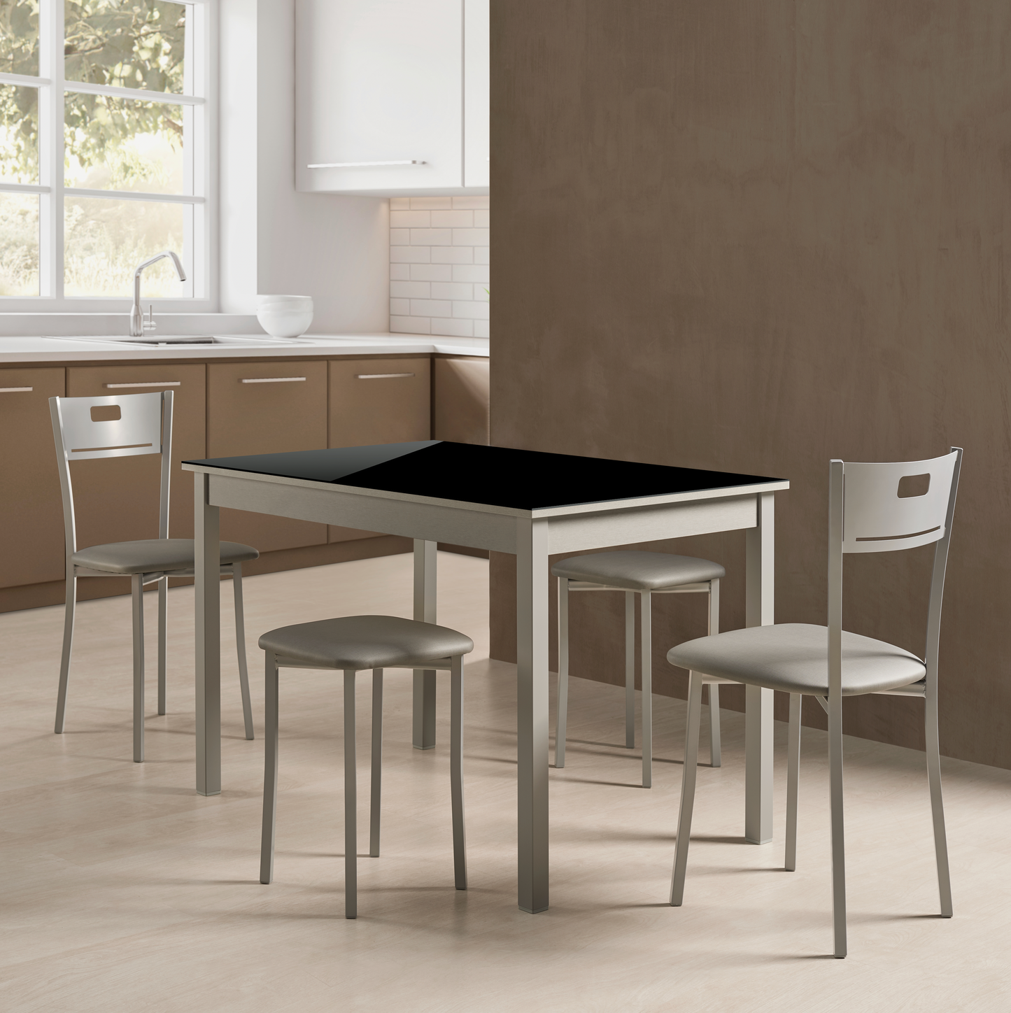 Mesa de cristal fija Altea