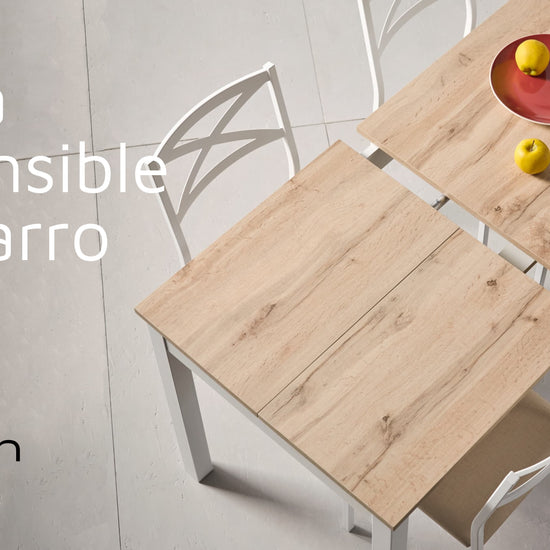 Mesa extensible de carro para el comedor o la cocina